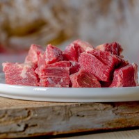BARF Rindfleisch - In Würfel - Rindfleischwürfel durchwachsen